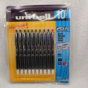 Uni-Ball Performance + Design 10 Assorted Gel Pens 207™ Med 0.7MM Japan 2006